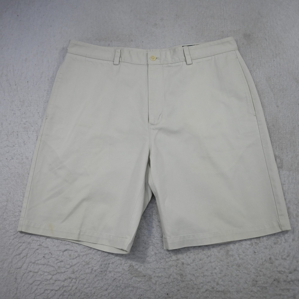 Vineyard Vines Club Short Mens 36 Tan Cotton Twill Chino Casual Pockets - Picture 2 of 9